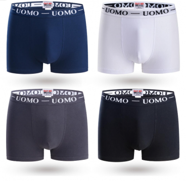 Conjunto de 4 boxers para homem, várias cores