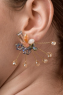 Brincos elegantes em forma de buquê de flores, ART377, multicolor