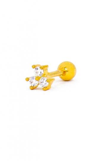 Mini brinco elegante, ART969, cor ouro