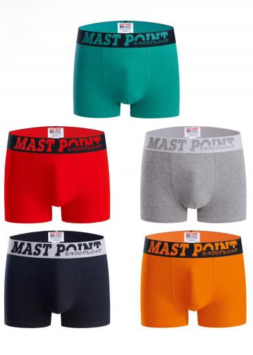 Conjunto de cinco boxers masculinos, várias cores
