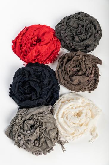 Conjunto de 6 lenços multicoloridos