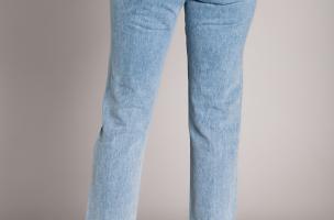 Jeans reto rasgado Vallia, azul claro