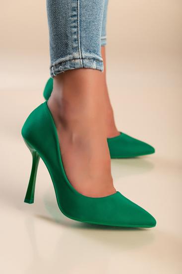Sapatos de salto alto, verdes