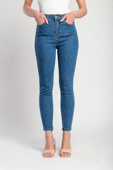"Luxe Jeans" Jeans skinny de cintura alta e superelástico