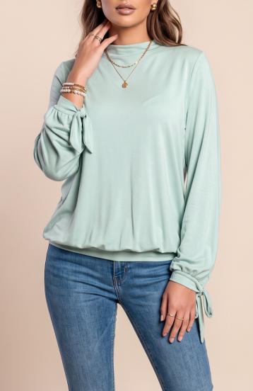Blusa de manga comprida, menta