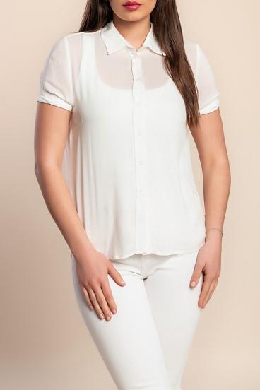 Camisa de manga curta, branca