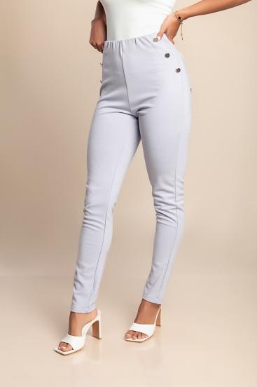 Calça justa elegante, lilás