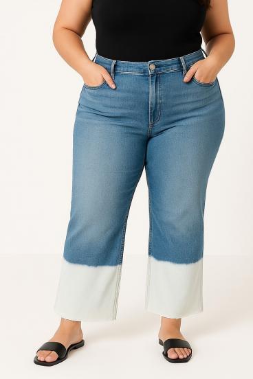 Jeans plus size, azul claro