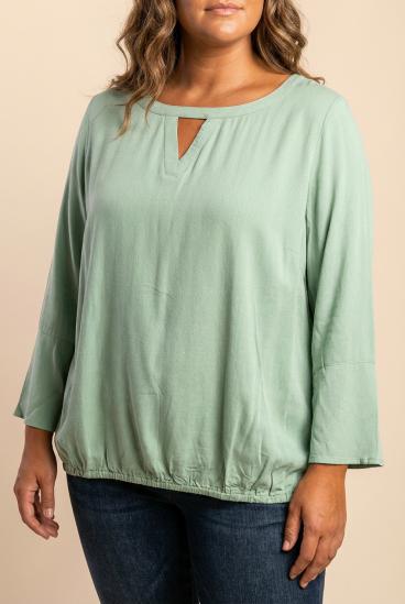 Blusa plus size, menta