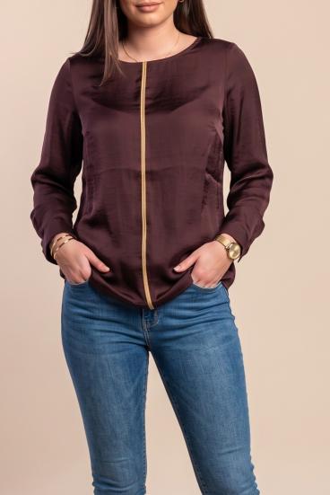 Blusa plus size, bordô