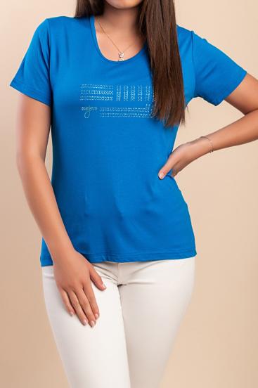 Camiseta de viscose, azul royal
