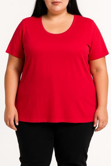 Camiseta de viscose, fúcsia