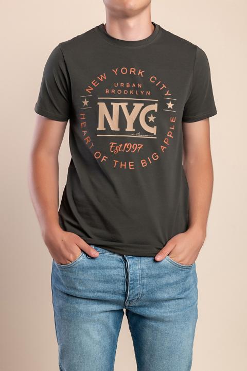 Camiseta masculina, oliva