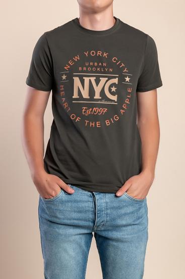 Camiseta masculina, oliva