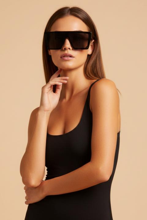 Óculos de Sol Fashion, Preto