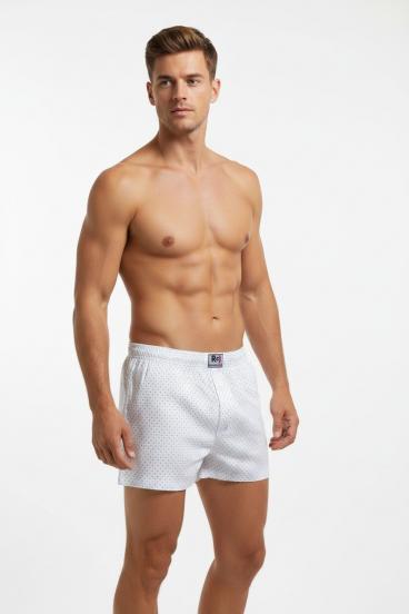 Cuecas Boxer de Algodão Masculinas, Brancas