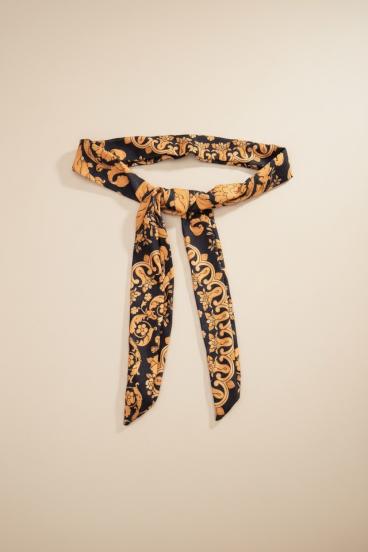 Cinto estampado, preto