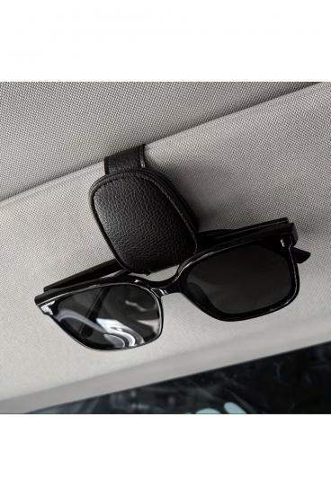 Suporte Prático para Óculos de Sol com Fecho Magnético para Para-Sol de Carro