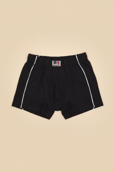 Cuecas Boxer de Algodão Masculinas, Pretas