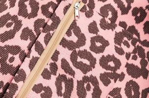 Bolsa de praia com estampa de leopardo, rosa claro